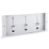 Appendiabiti a muro in metallo Evan 3 White