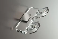 Appendiabiti da parete in plexiglass Casper Two