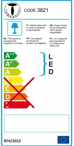 Applique da parete a LED in alluminio Rockin