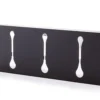 Attaccapanni a muro in metallo Evan 3 Black