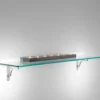 Cinque mensole in vetro trasparente 90 cm Row Maxi