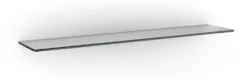 Cinque mensole in vetro trasparente 90 cm Row Maxi