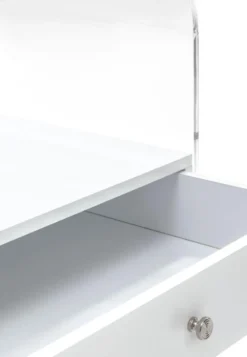 Comodino moderno Almada in plexiglass trasparente