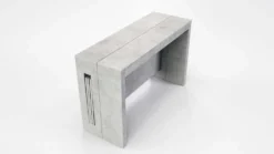 Consolle allungabile Helge con allunghe integrate