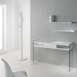Consolle ingresso Jenny in vetro e laminato 120 x 75 cm