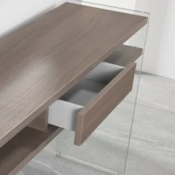 Consolle ingresso Jenny in vetro e laminato 120 x 75 cm