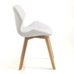 Coppia sedie imbottite Eleanor White