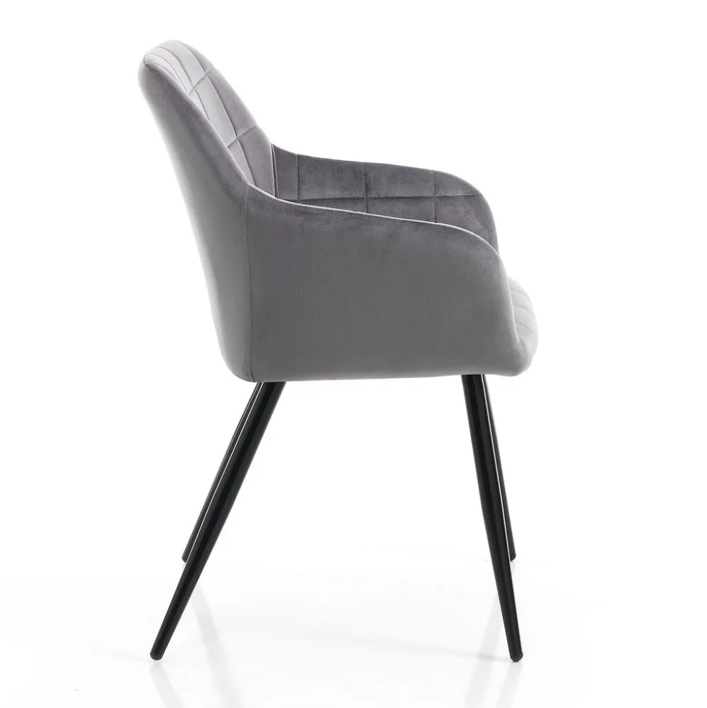 Coppia sedie imbottite Ferrand Grey