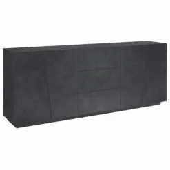 Credenza moderna Annabel 4A/3C Slate
