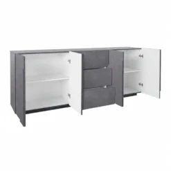 Credenza moderna Taylor 4A/3C Slate