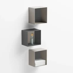 Cubo da parete in acciaio Naoki