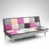 Divano letto clic clac in tessuto multicolor Jorgen