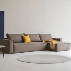 Divano letto matrimoniale con penisola Newilla Lounger