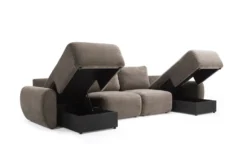 Divano letto matrimoniale Norum Curve U