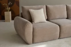 Divano letto matrimoniale Norum Curve Chaise