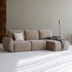 Divano letto matrimoniale Norum Curve Chaise