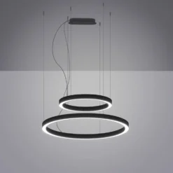 Lampadario sospensione 2 anelli a LED Bellai Home