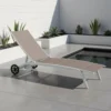 Lettino da giardino con ruote Miramar