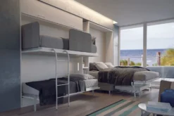 Letto a castello a scomparsa design moderno Express