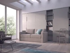 Letto a scomparsa con divano Basic