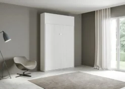 Letto matrimoniale a scomparsa con pensile Lexton