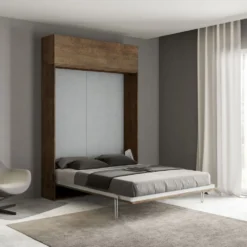 Letto matrimoniale a scomparsa con pensile Lexton