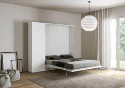 Letto matrimoniale a scomparsa con colonna Lexton