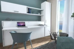 Letto singolo a scomparsa con scrivania Pronto