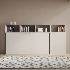 Letto singolo a scomparsa con mobili Auda A