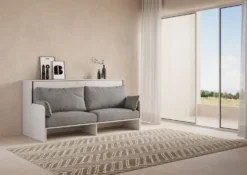 Letto singolo a scomparsa con divano Auda