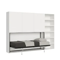 Letto singolo a scomparsa con mobili Auda G