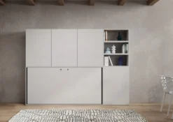 Letto singolo a scomparsa con mobili Auda F