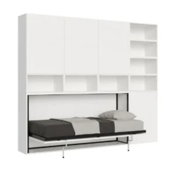 Letto singolo a scomparsa con mobili Auda E