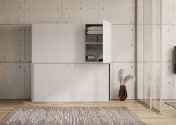Letto singolo a scomparsa con mobili Auda D