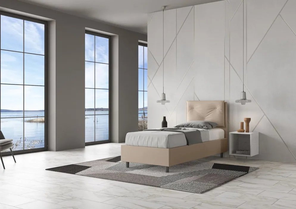 Letto singolo con contenitore Auxerre