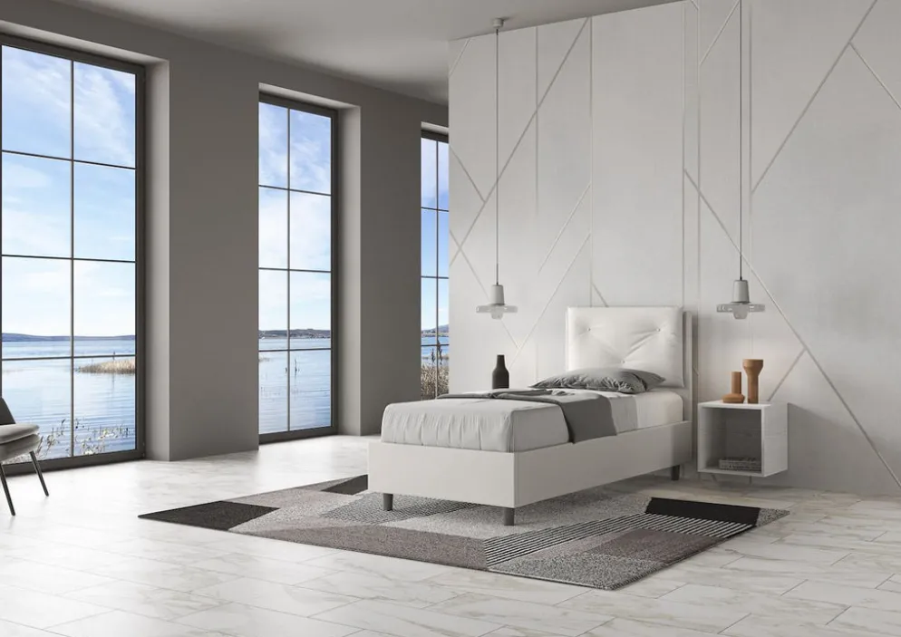 Letto singolo con contenitore Auxerre