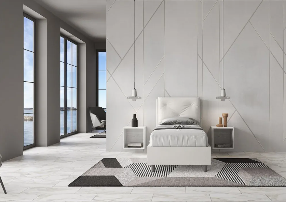 Letto singolo con contenitore Auxerre