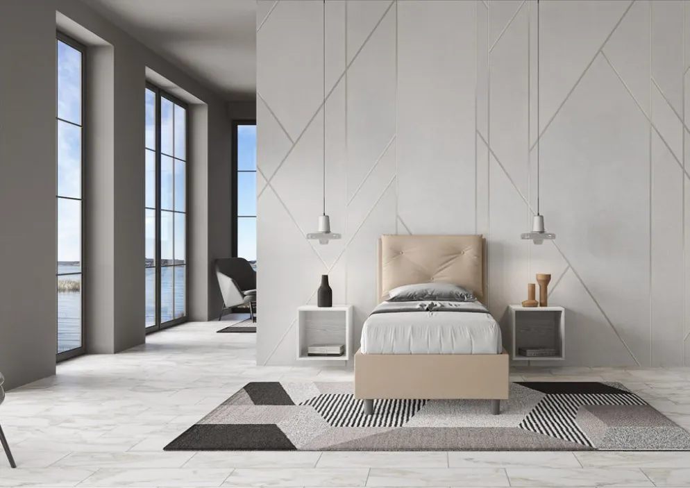 Letto singolo con contenitore Auxerre