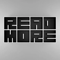 Libreria a cubi da parete ABC READ MORE