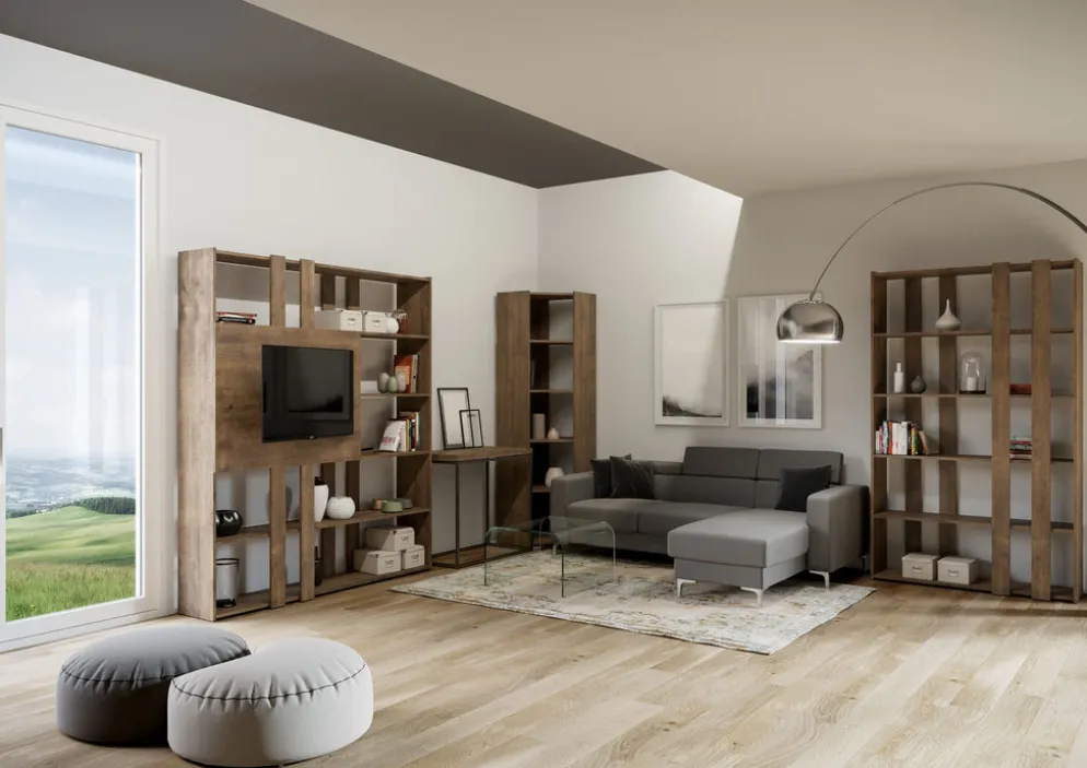 Libreria moderna da parete Inedditah Small A