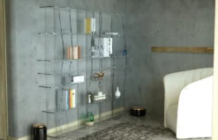 Libreria moderna in plexiglass Ocean