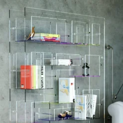 Libreria moderna in plexiglass Jemma