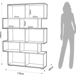 Libreria scaffale in legno Fraine