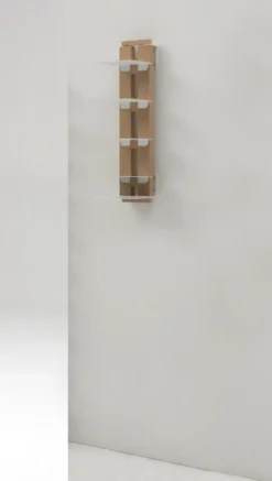 Libreria sospesa a muro in legno Zia Ortensia