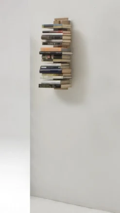 Libreria sospesa a muro in legno Zia Ortensia