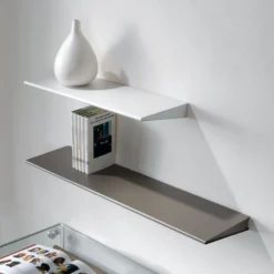 Mensola design moderno Wing in acciaio 60 cm o 90 cm