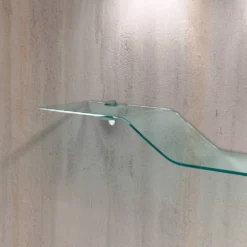 Mensola in vetro curvato Boa