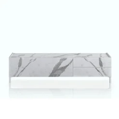Mobile porta TV Melbourne Marble