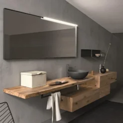 Mobili bagno in rovere Old Wood 3 di Loetrà