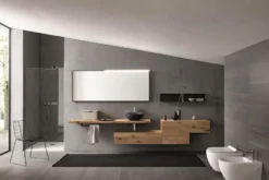 Mobili bagno in rovere Old Wood 3 di Loetrà